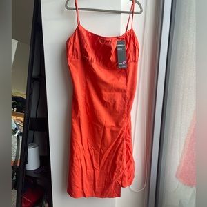 Orange RebDolls knee length sun dress
